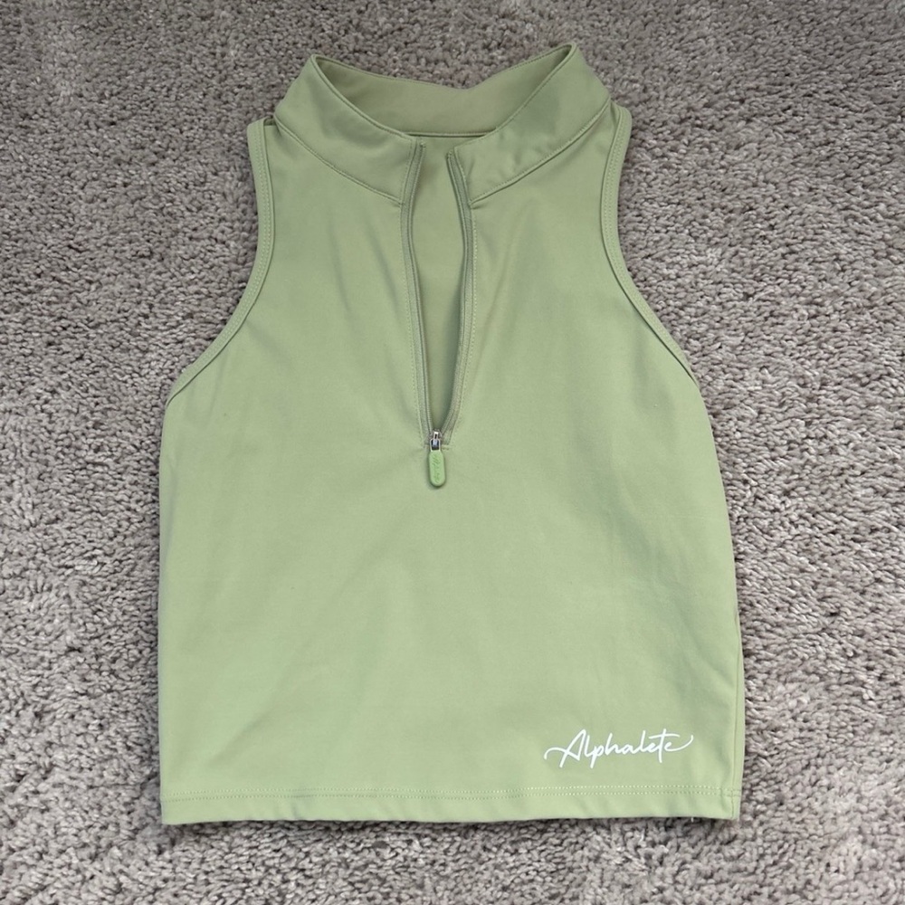 Alphalete Women's Quarter Zip Tank Top